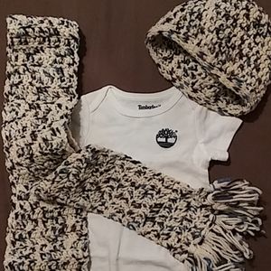 Handmade crochet scarf & beanie